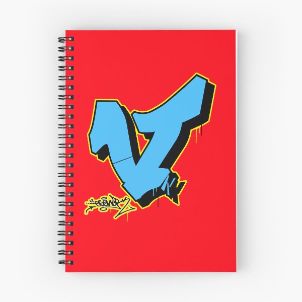 Item preview, BLUE LETTER V BY ESONE URBAN GRAFFITI STREET STYLE  designed and sold by GraffitiBomberZ.