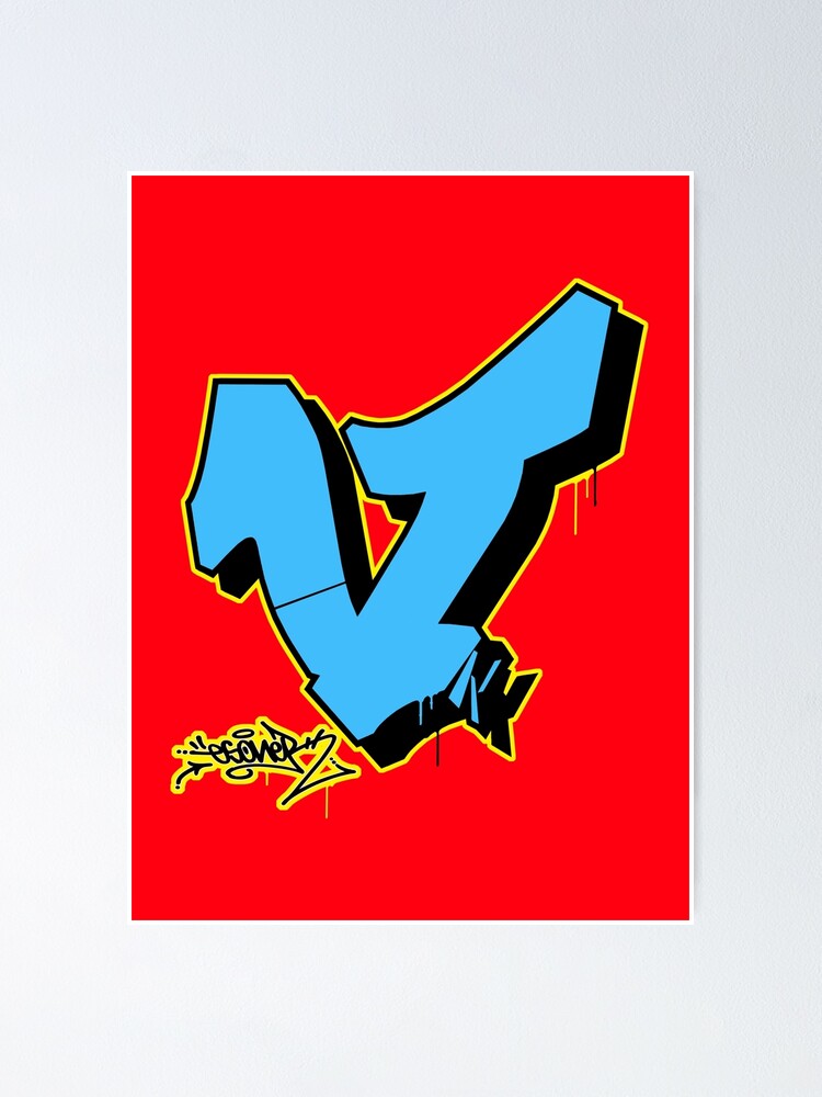 BLUE LETTER R BY ESONE URBAN GRAFFITI STREET STYLE  Kids T-Shirt for Sale  by GraffitiBomberZ