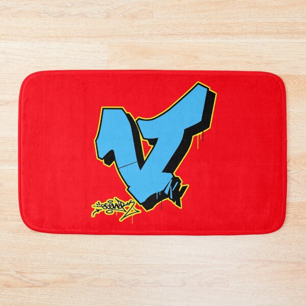 Item preview, BLUE LETTER V BY ESONE URBAN GRAFFITI STREET STYLE  designed and sold by GraffitiBomberZ.