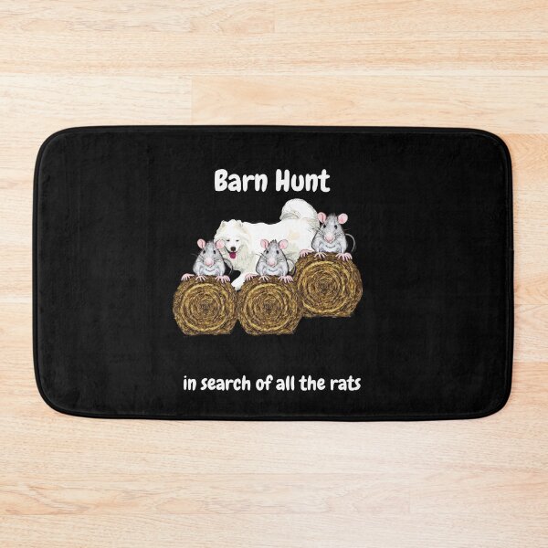 Item preview, Funny Barn Hunt - in search of all the rats with a Samoyed Dog designed and sold by Just4doglovers.
