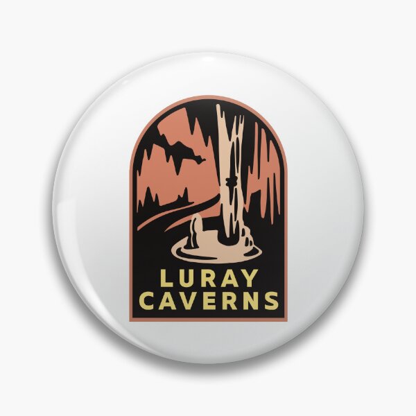 Artikelvorschau, Luray Caverns VA Retro Badge entworfen und verkauft von HalpinDesign.