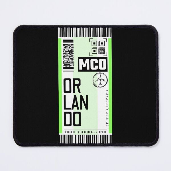 Item preview, ORLANDO MCO classic luggage tag airport stickers designed and sold by LeddsoDello.