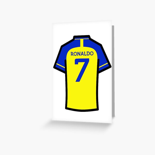 Ronaldo RM Sky Blue 17/18 Football Jersey Greeting Card for Sale by  Millustgfx