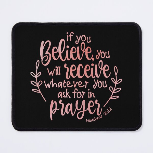 Item preview, Matthew 21:22 - Blush Watercolor designed and sold by amazingjoy.