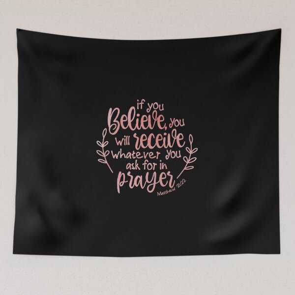 Item preview, Matthew 21:22 - Blush Watercolor designed and sold by amazingjoy.