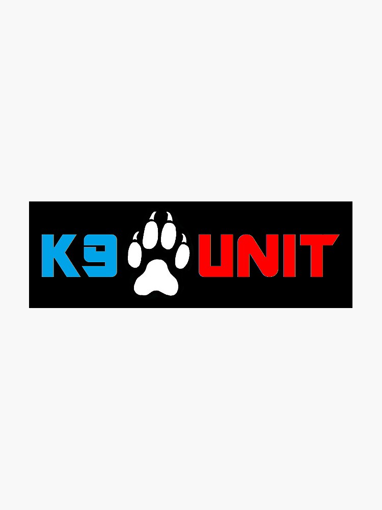 "K9 UNIT" Sticker for Sale by Workingdogs Redbubble
