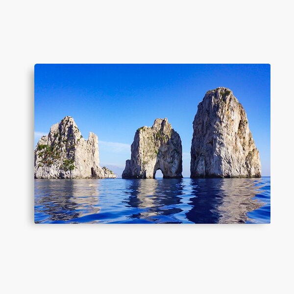 Faraglioni Rocks off the coast of Capri, Italy #art #decor #Italy #Capri #Amalfi Canvas Print