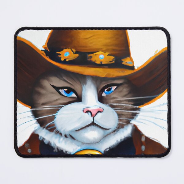 Item preview, Cowboy cat painting designed and sold by lalylaura.