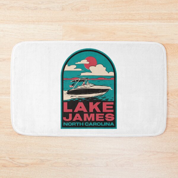 Aperçu de l'œuvre Lake James NC Vintage Boating créée et vendue par HalpinDesign.