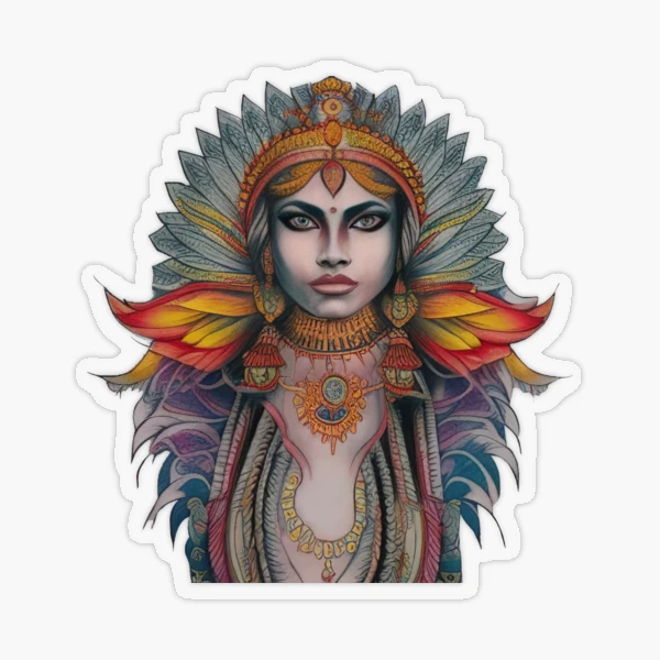 Hindu Goddess Kali Tattoo, gentle mother & fierce warrior. Representin... |  TikTok