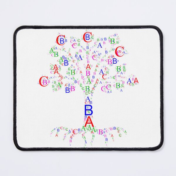 Item preview, Alphabet word cloud is wrapped into a tree shape you will love it. designed and sold by ElmonirPress.