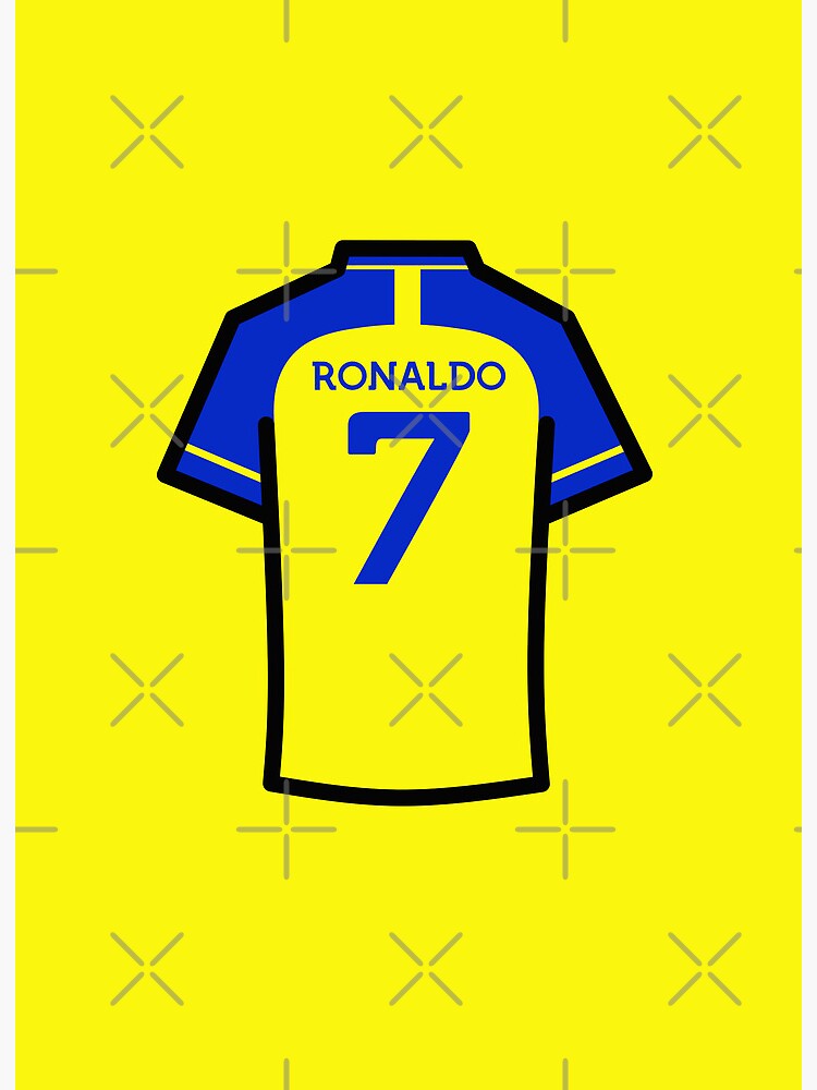 Ronaldo #7 NSR Yellow Blue Football Jersey