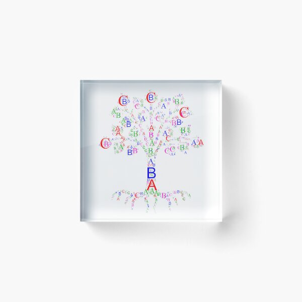 Item preview, Alphabet word cloud is wrapped into a tree shape you will love it. designed and sold by ElmonirPress.