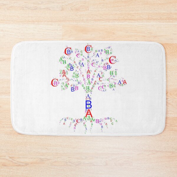 Item preview, Alphabet word cloud is wrapped into a tree shape you will love it. designed and sold by ElmonirPress.