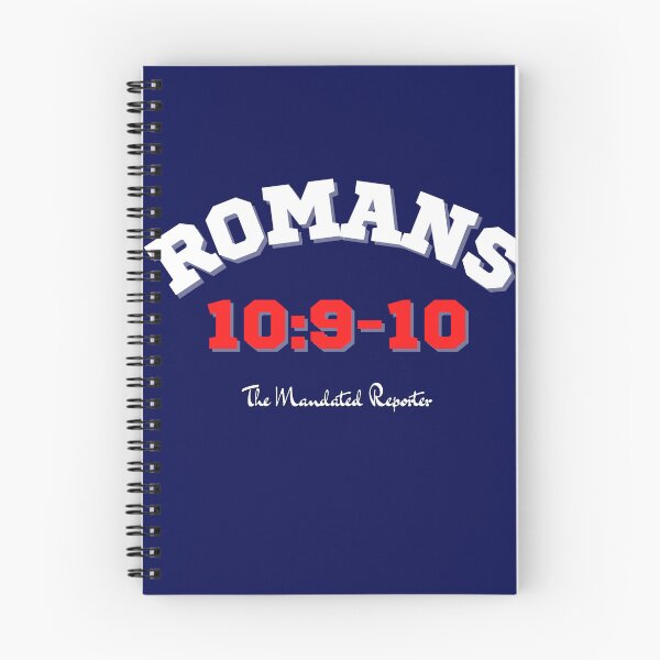 Item preview, Romans 10:9-10 - Navy Blue designed and sold by TheReporter1.