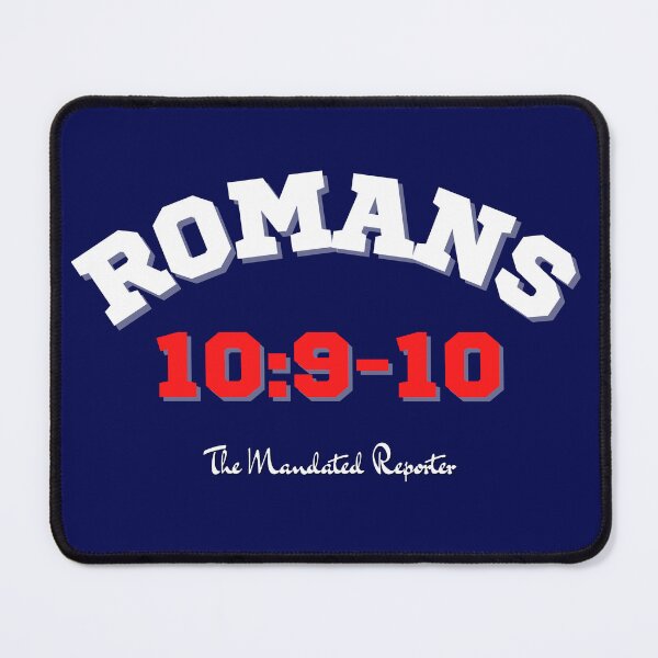 Item preview, Romans 10:9-10 - Navy Blue designed and sold by TheReporter1.