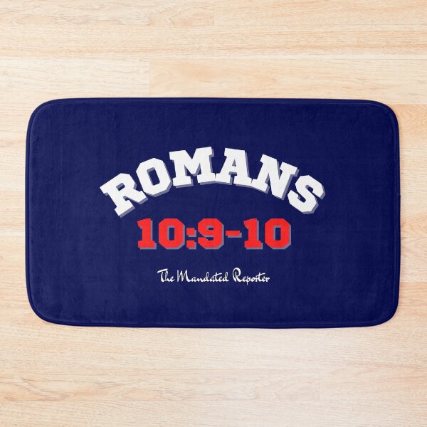 Item preview, Romans 10:9-10 - Navy Blue designed and sold by TheReporter1.