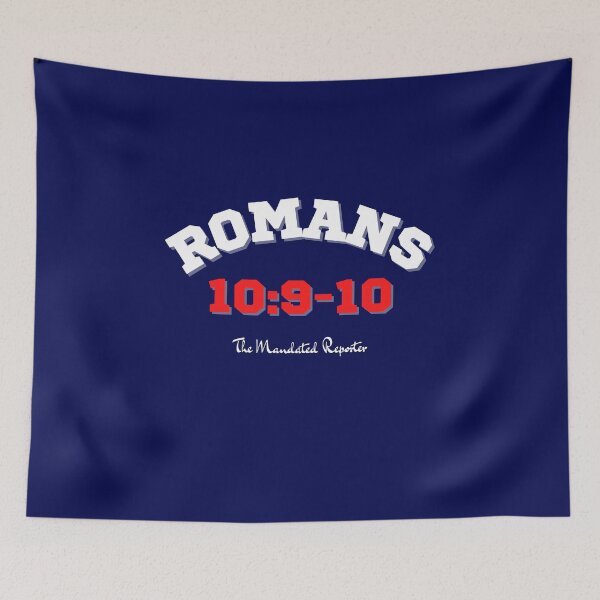 Item preview, Romans 10:9-10 - Navy Blue designed and sold by TheReporter1.