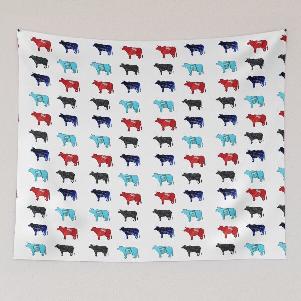Item preview, Funny Cow-culate sticker pack - Funny colorful cow puns  designed and sold by FarmsteadAcers.