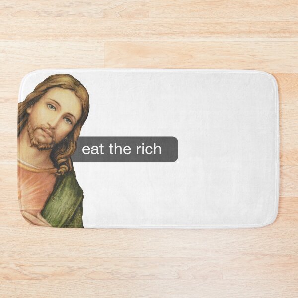 Item preview, Sticker jesus eat the rich  designed and sold by poletovski.