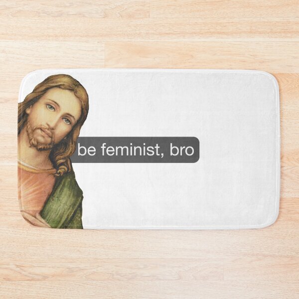 Item preview, Sticker jesus be feminist designed and sold by poletovski.