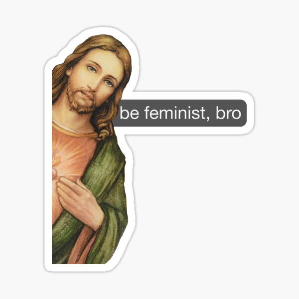 Artikel-Vorschau von Jesus sei ein feministischer Aufkleber, designt und verkauft von poletovski.