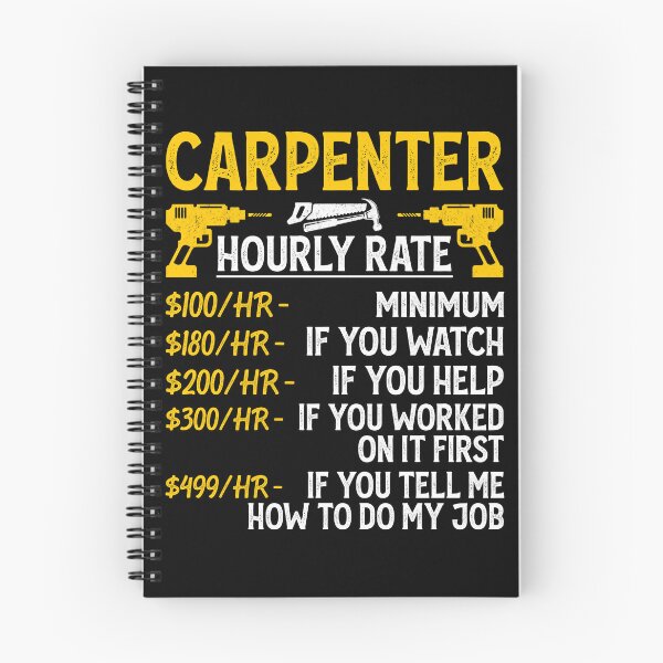 Item preview, Carpenter Hourly Rate Vintage Design For Woodworker - Funny Carpenter Retro designed and sold by naworas.