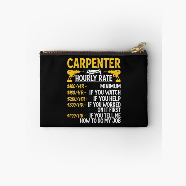 Item preview, Carpenter Hourly Rate Vintage Design For Woodworker - Funny Carpenter Retro designed and sold by naworas.