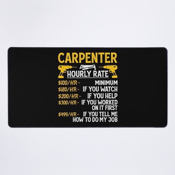 Item preview, Carpenter Hourly Rate Vintage Design For Woodworker - Funny Carpenter Retro designed and sold by naworas.