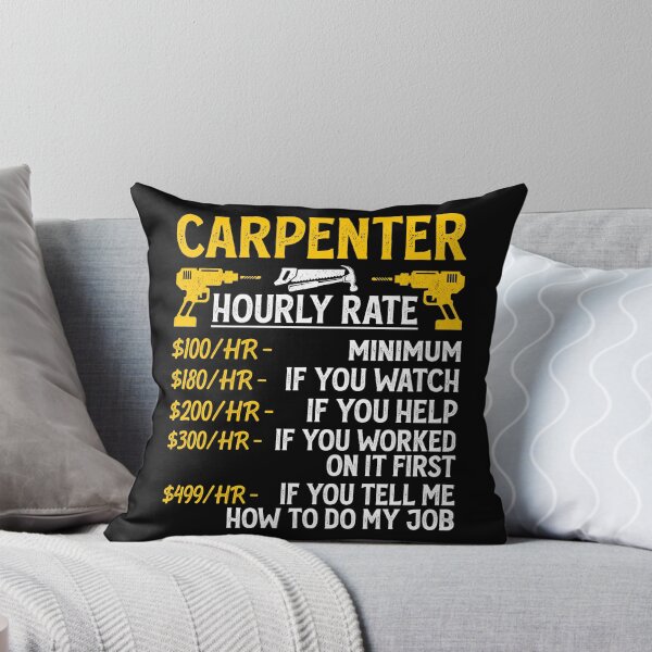 Item preview, Carpenter Hourly Rate Vintage Design For Woodworker - Funny Carpenter Retro designed and sold by naworas.