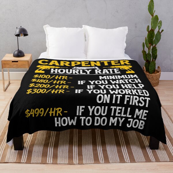 Item preview, Carpenter Hourly Rate Vintage Design For Woodworker - Funny Carpenter Retro designed and sold by naworas.