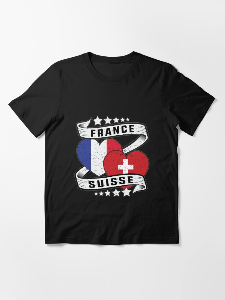 French Swiss shirt Half Swiss Half French France Suisse