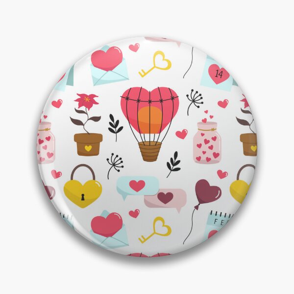 Item preview, Valentine's Day pattern ,sweet heart, pink heart, feb 14 , flowers . designed and sold by Peerda.