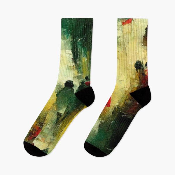 Item preview, People Walking through the market of mist and melancholy designed and sold by Michael Bollin.