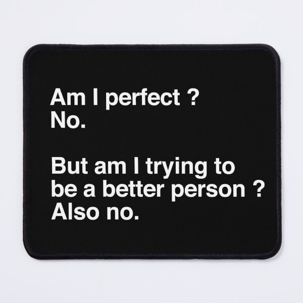 Item preview, Am I perfect - No designed and sold by dualogy.