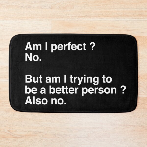 Item preview, Am I perfect - No designed and sold by dualogy.