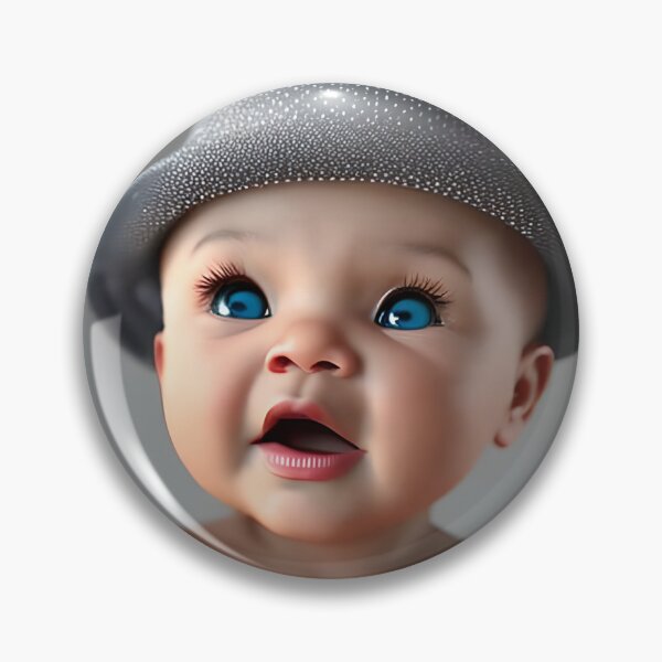 Item preview, Baby Blue Eyes - Cute Baby in Top Hat - 3D Animation Style designed and sold by JediNeil.