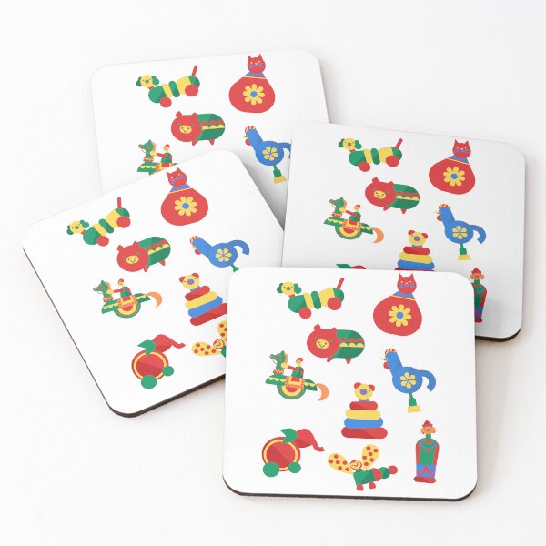 Item preview, Wooden Indian toys. Stickers. designed and sold by Rowbic.