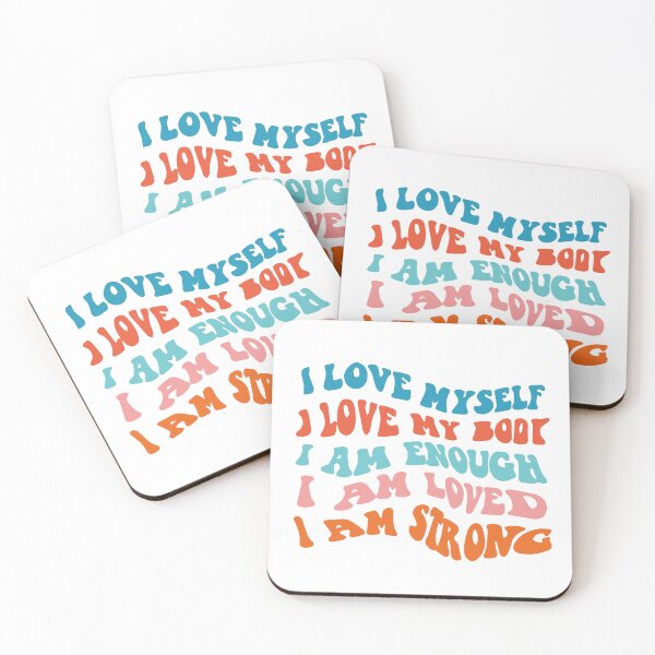 Item preview, I Love Myself I Love My Book I Am Enough I Am Loved I Am Strong designed and sold by Retro90sKid.