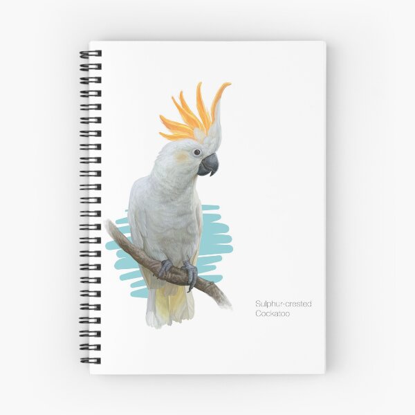 Item preview, Detallado azufre crestado cacatúa ilustración designed and sold by BlueRockDesigns.