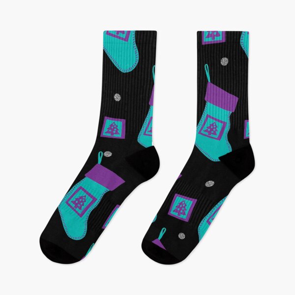 Item preview, Blue and Purple Christmas Stockings  designed and sold by dKarthdesign.