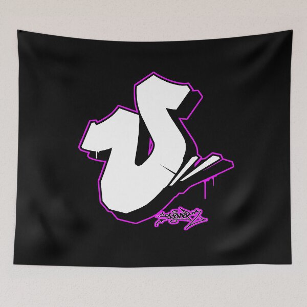Item preview, PINK LETTER U BY ESONE URBAN GRAFFITI STREET STYLE  designed and sold by GraffitiBomberZ.