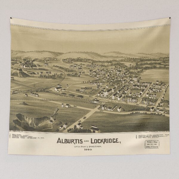 Item preview,  Alburtis and Lockridge, Pennsylvania (1893) designed and sold by allhistory.