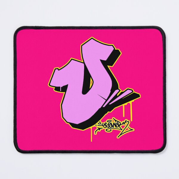 Item preview, PINK LETTER U BY ESONE URBAN GRAFFITI STREET STYLE designed and sold by GraffitiBomberZ.