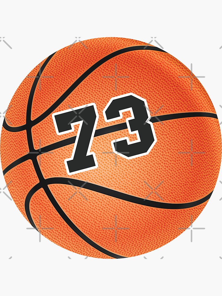 73 Sports Number Seventy-Three Sticker for Sale by HelloFromAja