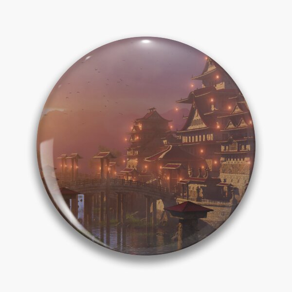 Artikelvorschau, Sonnenuntergang asiatisches Schloss entworfen und verkauft von Marc  Mons.