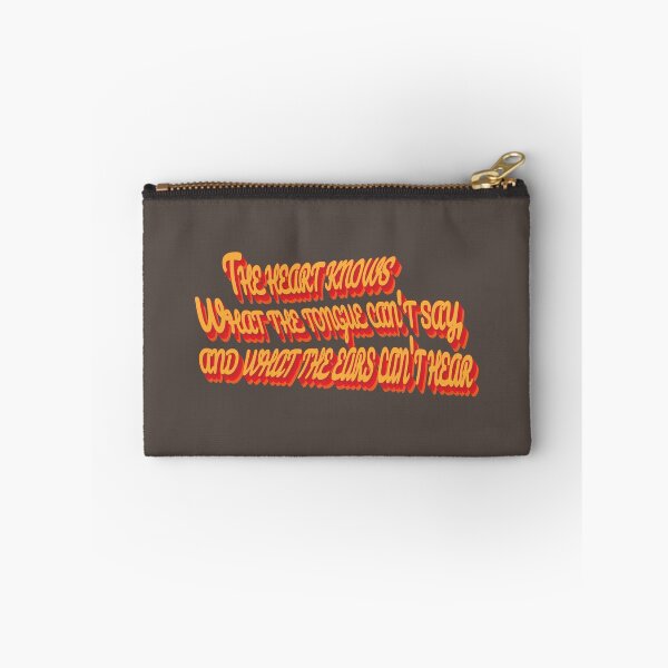 Item preview, ' The heart knows what the tongue can't say, and what the ears can't hear ' - Classic Design - Typography - Quote - Colors designed and sold by h-3-a.