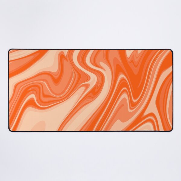 Item preview, Deep Orange Abstract Liquid Swirl Artwork designed and sold by patternsoup.
