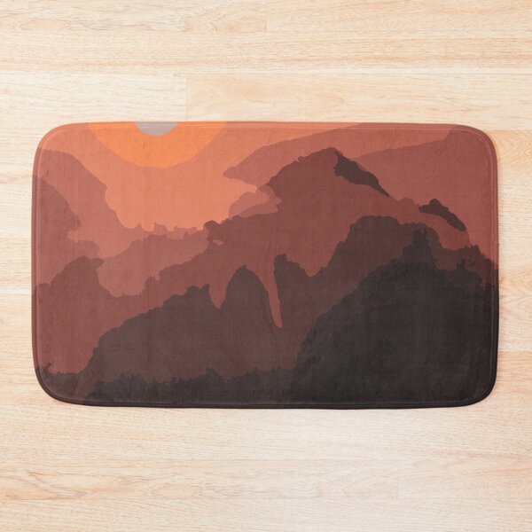 Item preview, Abstract Illustration:- Abstract Mountain Wall Art-Abstract Sunset Illustration designed and sold by typoinspired.