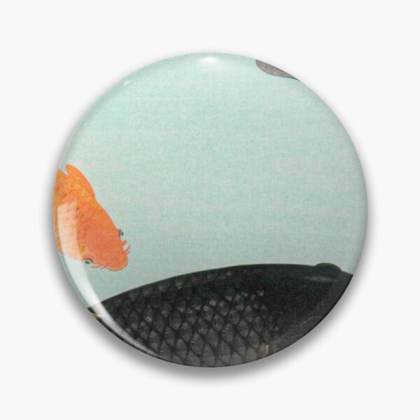Item preview, Common and Golden Carp (1935) by Ohara Koson designed and sold by Oldetimemercan.